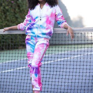 Girls Tie Dye Jogger Set